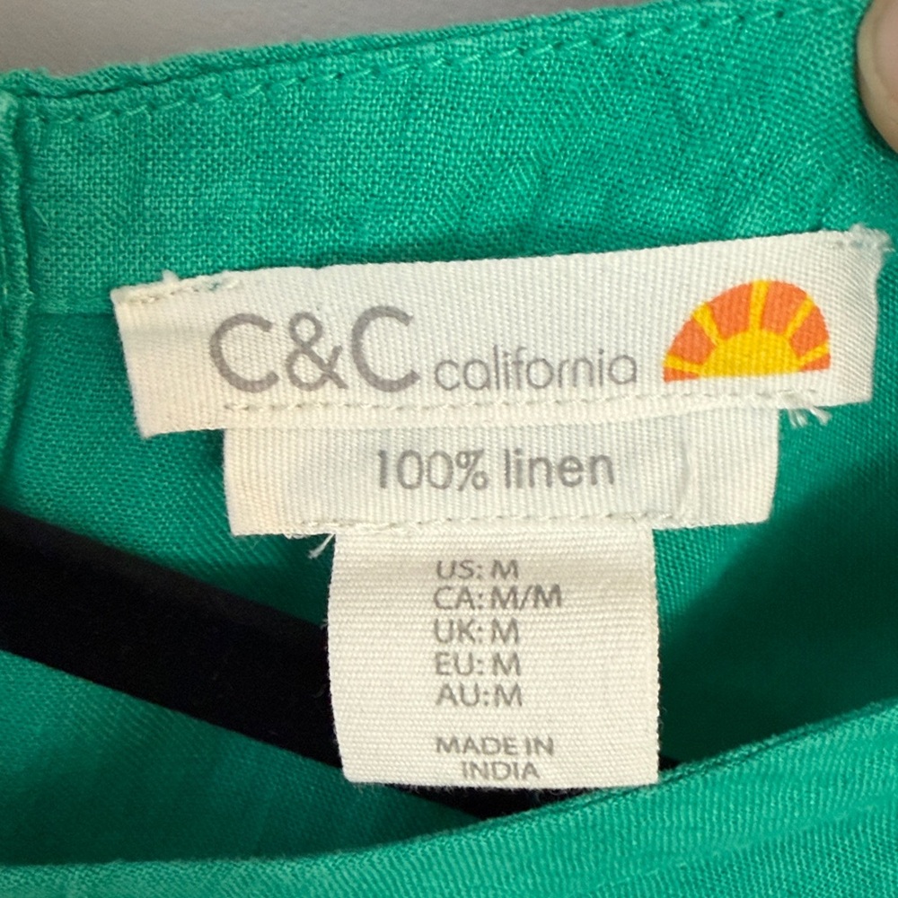 C&C California Linen Blouse - Picture 2 of 6